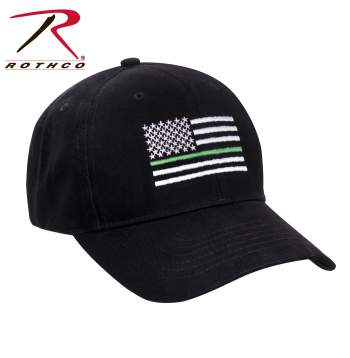 Rothco Thin Green Line Flag Low Pro Cap