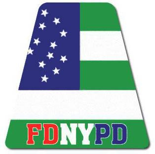 FDNY NYPD Helmet Tet Sticker