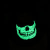 Majestic Apparel Fire Ink Glow In The Dark Green Skull Hood
