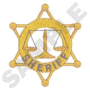 Sheriff Badge Embroidery