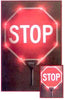 18" STOP/STOP Sign Lighted