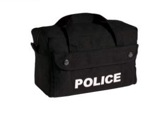 Rothco Canvas Small Black Police Logo Gear Bag