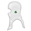 Majestic Apparel PAC II Shamrock in White Embroidered