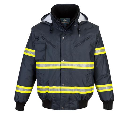 Portwest Iona Xtra 3-In-1 Hi-Viz Bomber Jacket