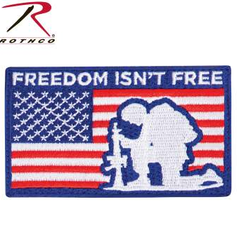 Rothco Freedom Isn't Free Patch With Hook Back