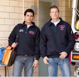 DELUXE EMBROIDERY PACKAGE THE FIREFIGHTER'S CANVAS COLLAR WORK SHIRT