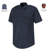 New Rochelle Horace Small Firefighter Cotton Short Sleeve Button Down