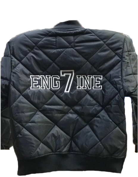 Deluxe Embroidery Package for Game Sportswear: "The Bravest" Diamond Quilt Jacket