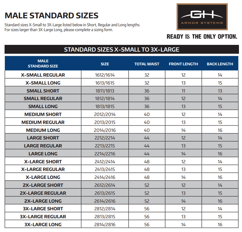 GH Armor Clean Front Carrier Slick