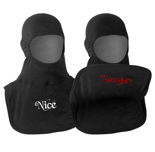 Majestic Naughty or Nice Firefighter Hood