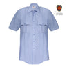 New Rochelle Elbeco Men's Paragon Plus Short Sleeve Poplin Shirt
