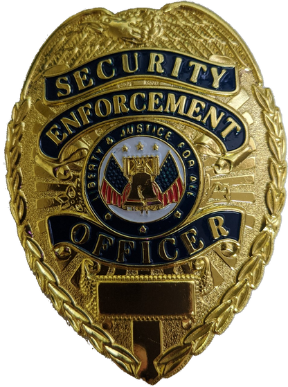 Deluxe Security Enforcement Officer's Badge - Novelty Item