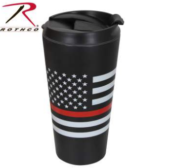 Rothco Thin Red Line Flag Travel Mug