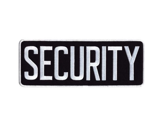 Hero's Pride Security Back Patch 11X4