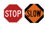 18" STOP/SLOW Sign With Tele Pole