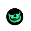 Glow in the dark green skull firefighting hood