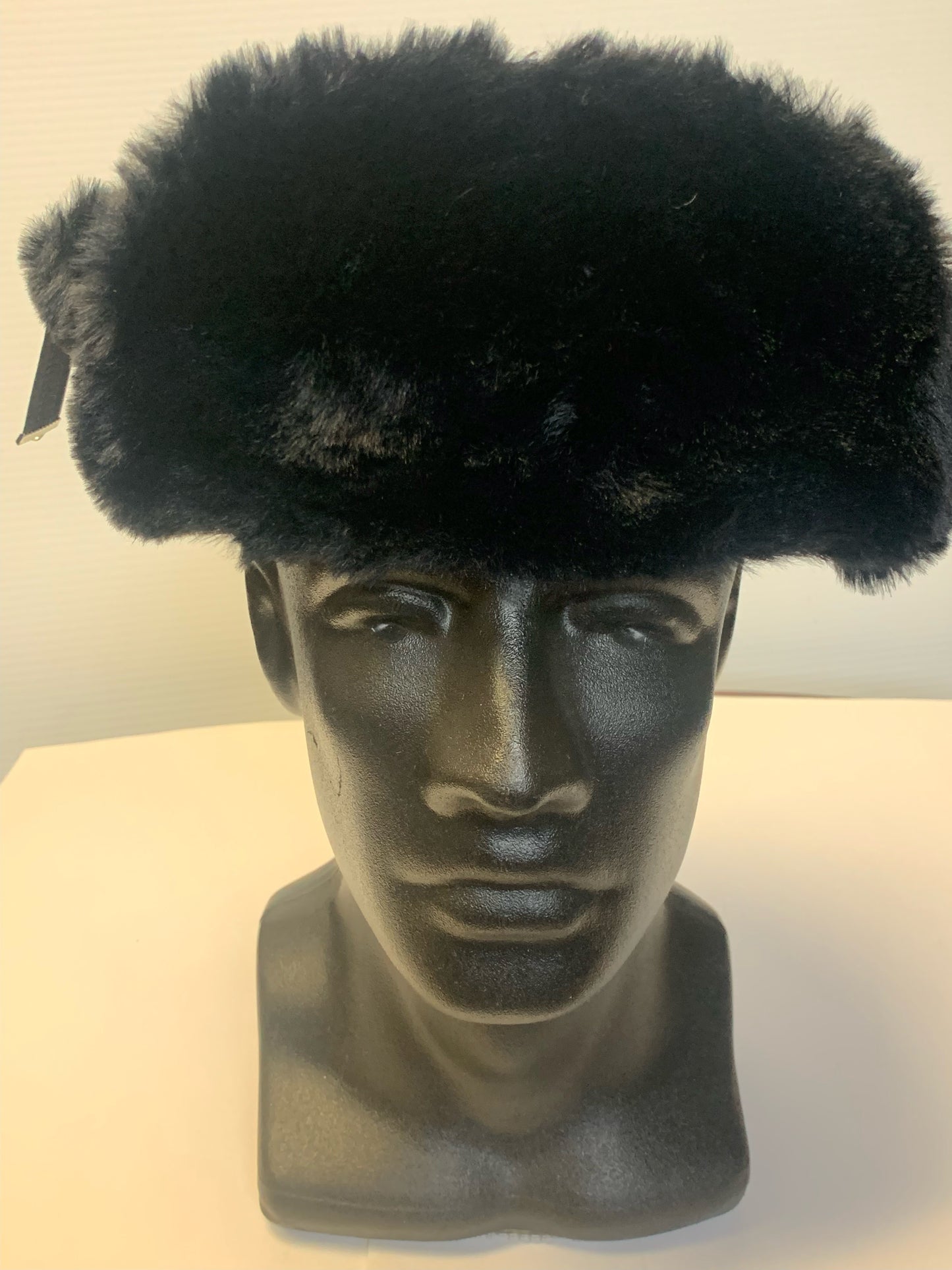 Taslon Faux Fur Trooper Cap Navy Blue