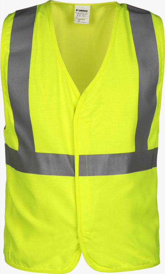 Class 2 Solid FR Modocrylic High Vis Vest by Lakeland Industries