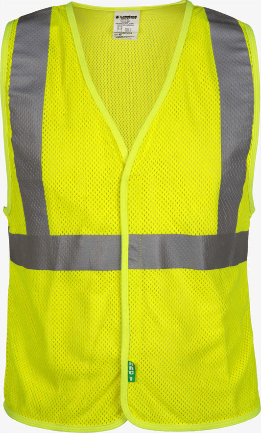 Class 2 Mesh FR Modacrylic High-vis Vest, Hook and Loop Closure