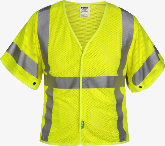 Class 3 Mesh FR Modacrylic High-Vis Sleeved Vest By Lakeland Industries