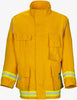Wildland Fire Coat 6 oz. Yellow fabric made with Nomex®
