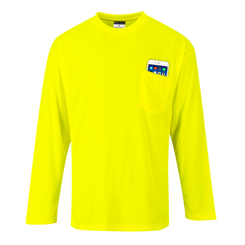 Portwest Long Sleeve Pocket T-Shirt