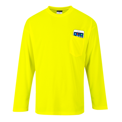 Portwest Long Sleeve Pocket T-Shirt