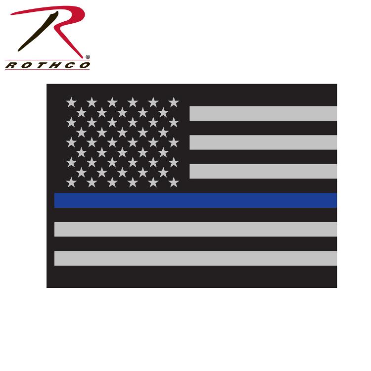Rothco Thin Blue Line Flag Decal