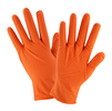 Pack of Two Pairs of Orange Nitrile Disposable Gloves