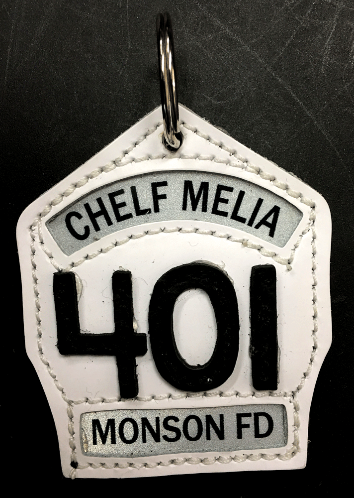 Custom Firefighter Key Chain Helmet Shield