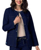 Adar Pop-Stretch Junior Fit Taskwear Topper Scrub Jacket