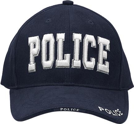 Police Baseball Style Cap-Navy Blue