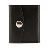 Boston Leather Tri-Fold Case With Snap Closure