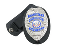 Rothco Leather Clip-on Badge Holder / Swivel Snap