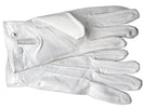 White Parade Gloves with Snap Closure