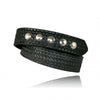 Boston Leather 1-1/2" Five Snap Leather Belt