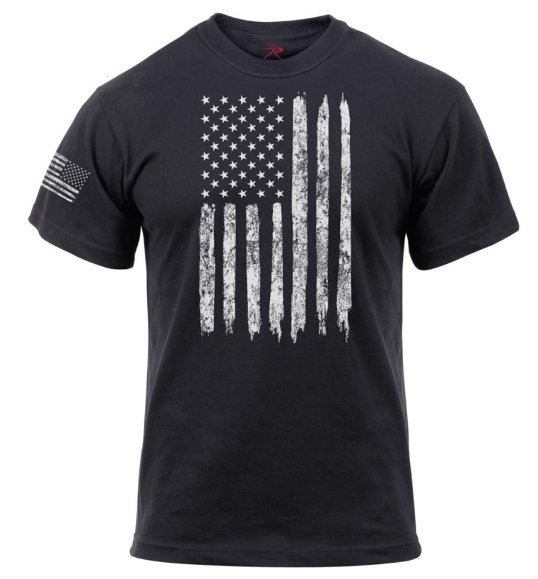 Rothco Distressed US Flag Athletic Fit T-Shirt