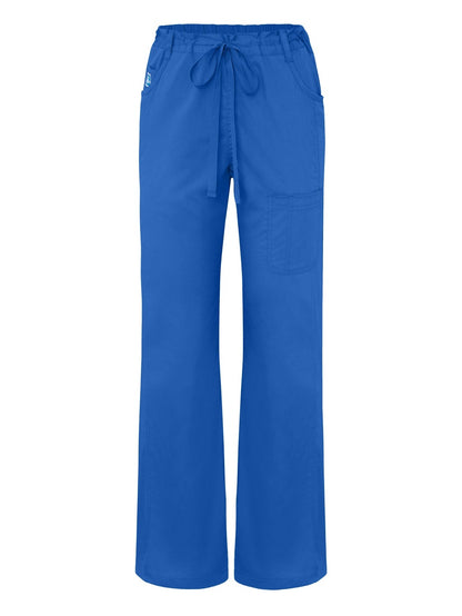 Adar Indulgence Women's Jr Mid Rise Straight Leg Scrub Pants