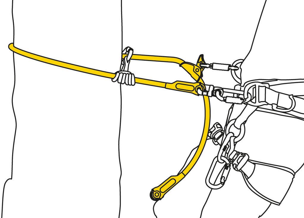 Petzl MICROFLIP flipline lanyard for arborists