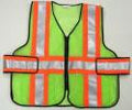 V9-B Zipper Front ANSI Class 2 Command Vest with High Contrast 4" Reflective Stripes