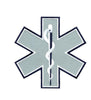 EMS Reflective Star of Life Back Patch, 7X7"