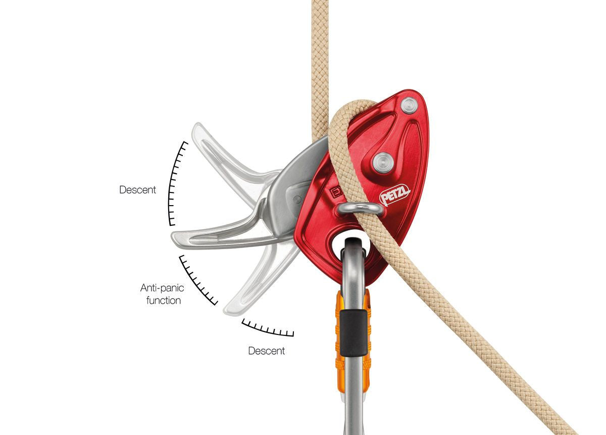 Petzl EXO AP 15m system, with anti-panic feature