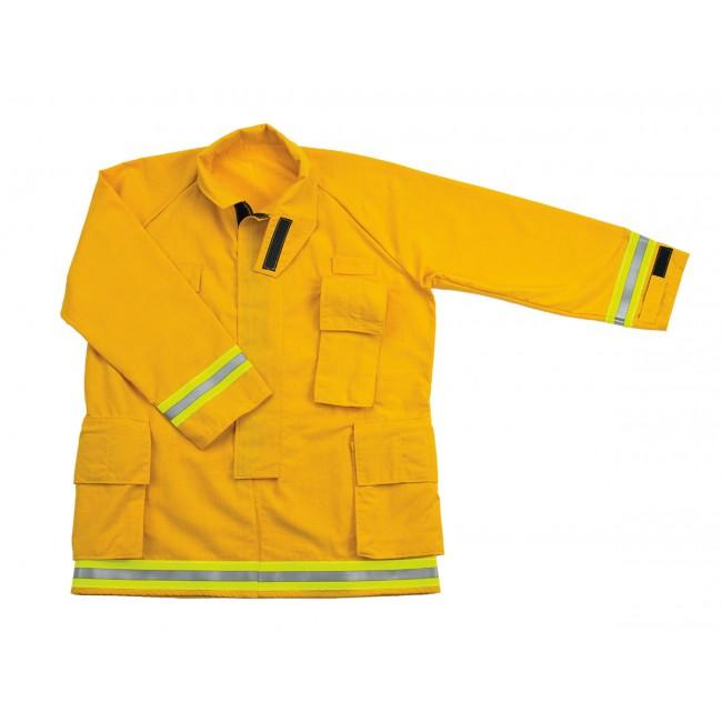 Wildland Fire Coat 6 oz. Yellow fabric made with Nomex®