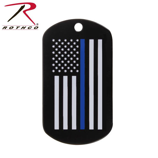 Rothco Thin Blue Line Dog Tag