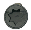ROUND K-9 BADGE HOLDER WITH D-RING