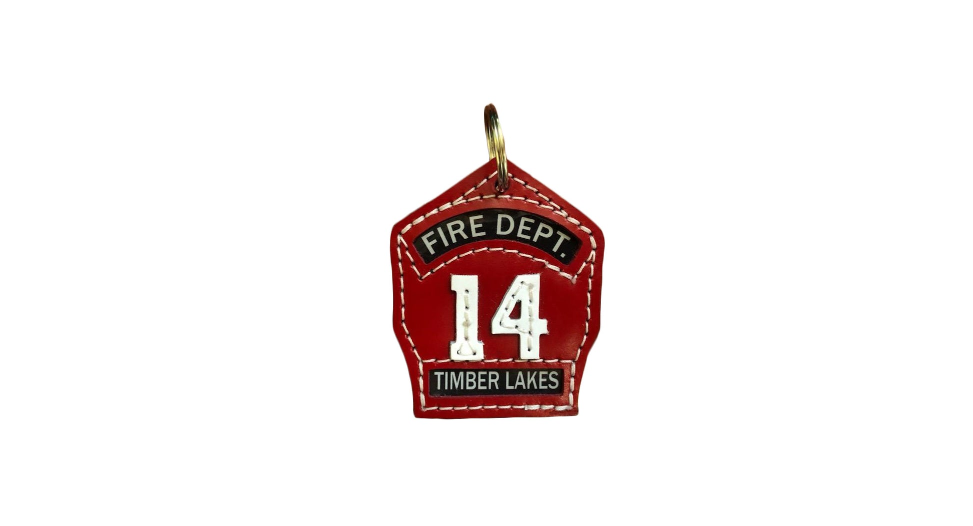 Custom Firefighter Key Chain Helmet Shield