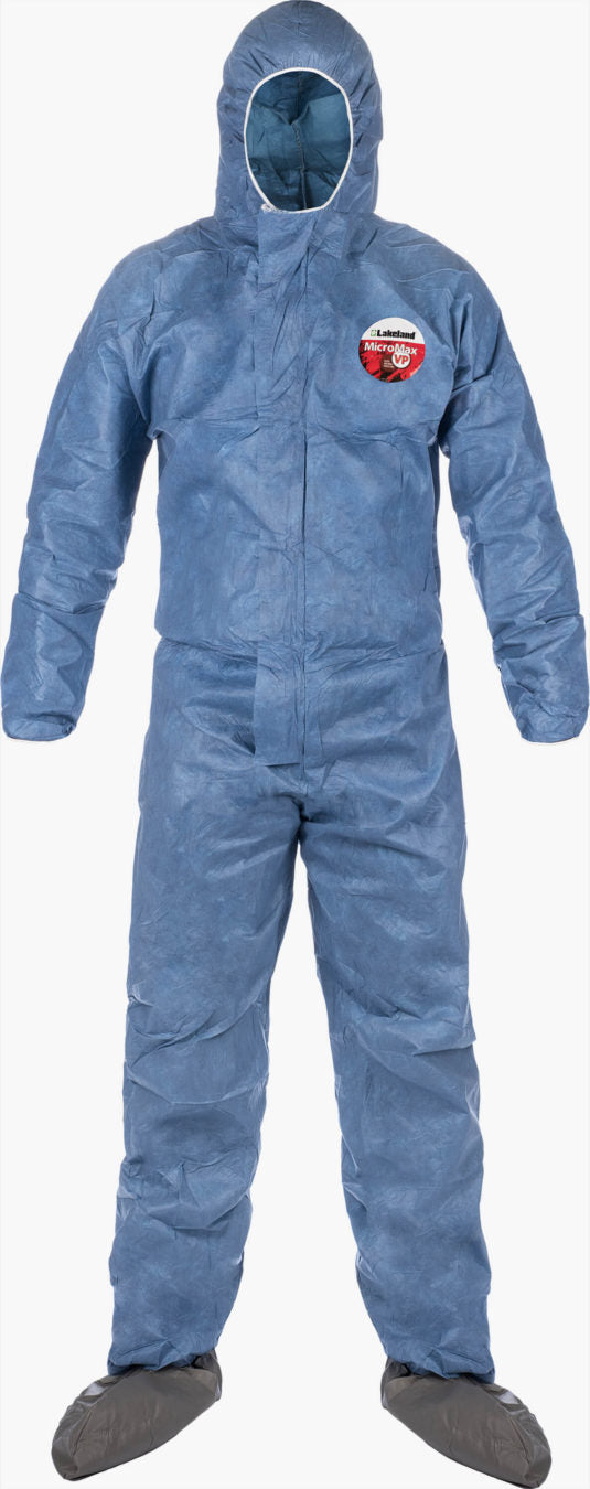 MicroMax VP Coverall - Hood, Attached Boots with Elastic Wrist