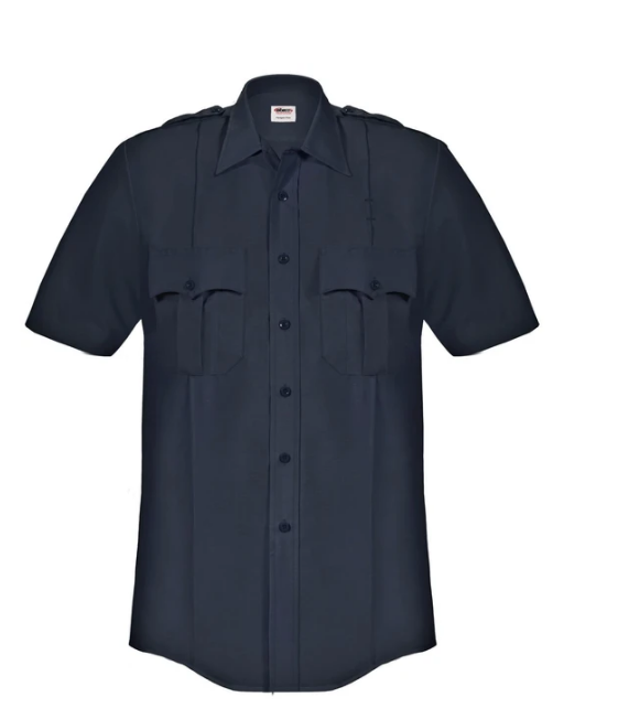 Elbeco Men's Paragon Plus Short Sleeve Poplin Shirt