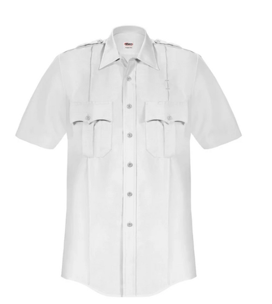 Elbeco Men's Paragon Plus Short Sleeve Poplin Shirt