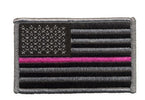 Hero's Pride U.S. Flag w/ Pink Stripe Patch 3-3/8X2"